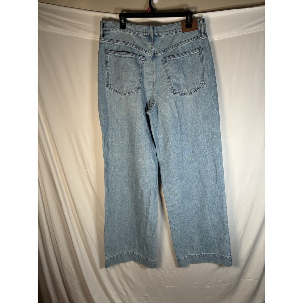 Madewell Womens 31 Tall NWT Superwide Leg High Rise Light Wash Denim Jeans Y2K - Picture 2 of 9
